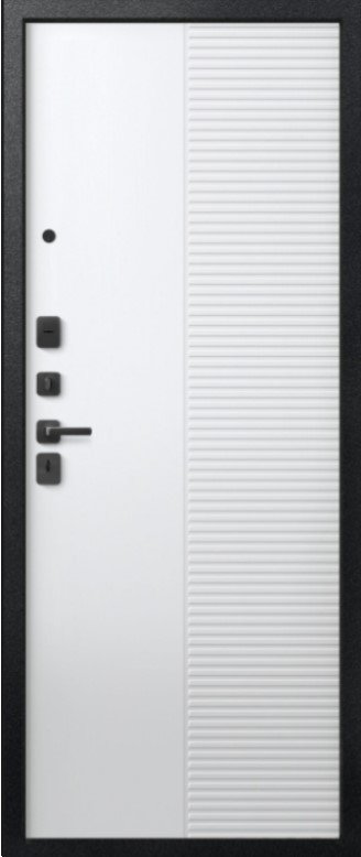 Товар Дверь V-18 Черный муар + Кашемир графит - Кашемир Белый DIS007358