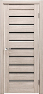 Товар Межкомнатная дверь Легенда X-2 тон Кремовая лиственница Остекление Лакобель черное